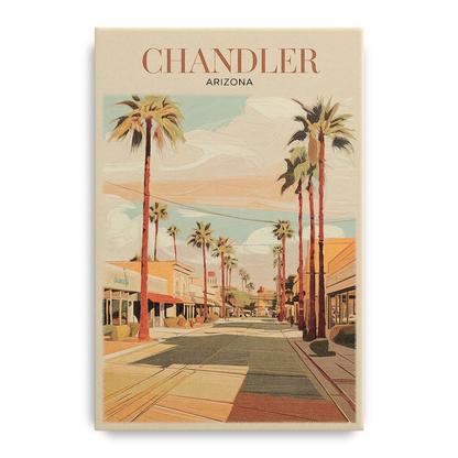 Chandler Downtown Streets - Canvas Wall Art
