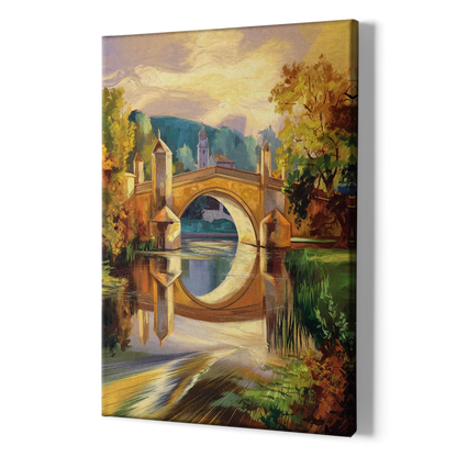 Riverside Historic Bridges - Canvas Print Art Sides