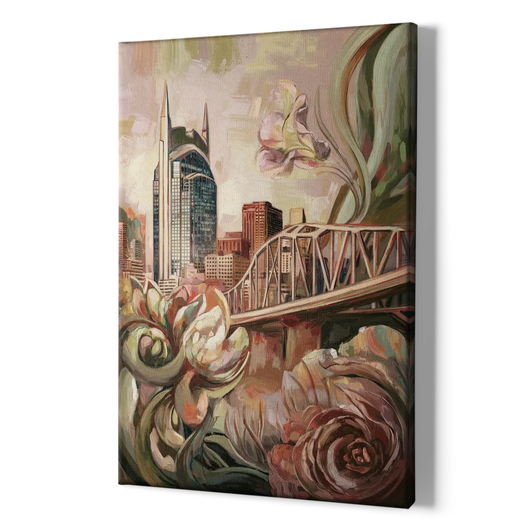 Nashville Timeless Beauty - Canvas Print Art Sides