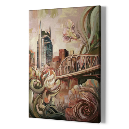 Nashville Timeless Beauty - Canvas Print Art Sides