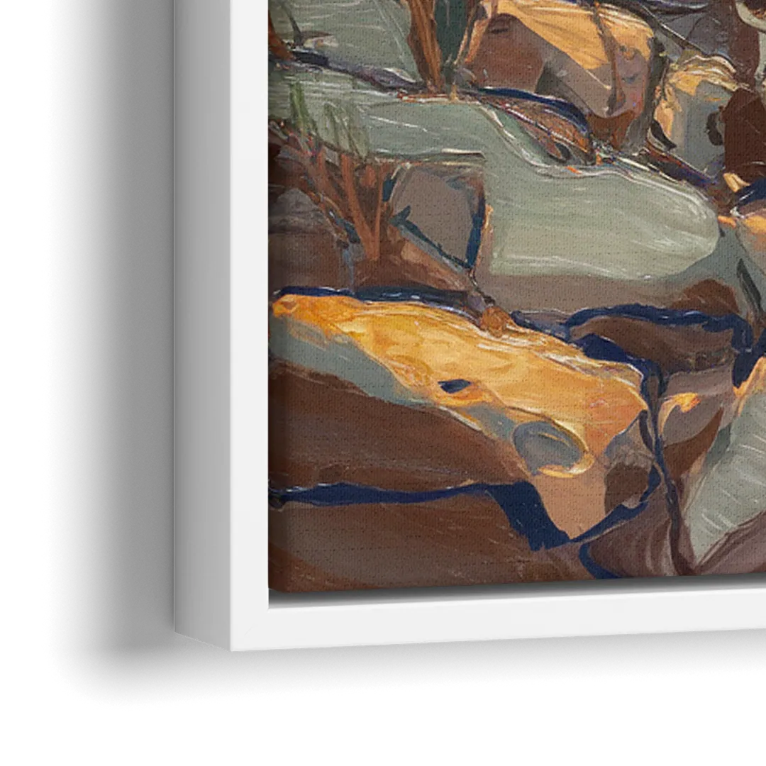 Chesapeake Scenic Horizons - Close-Up White Frame Canvas