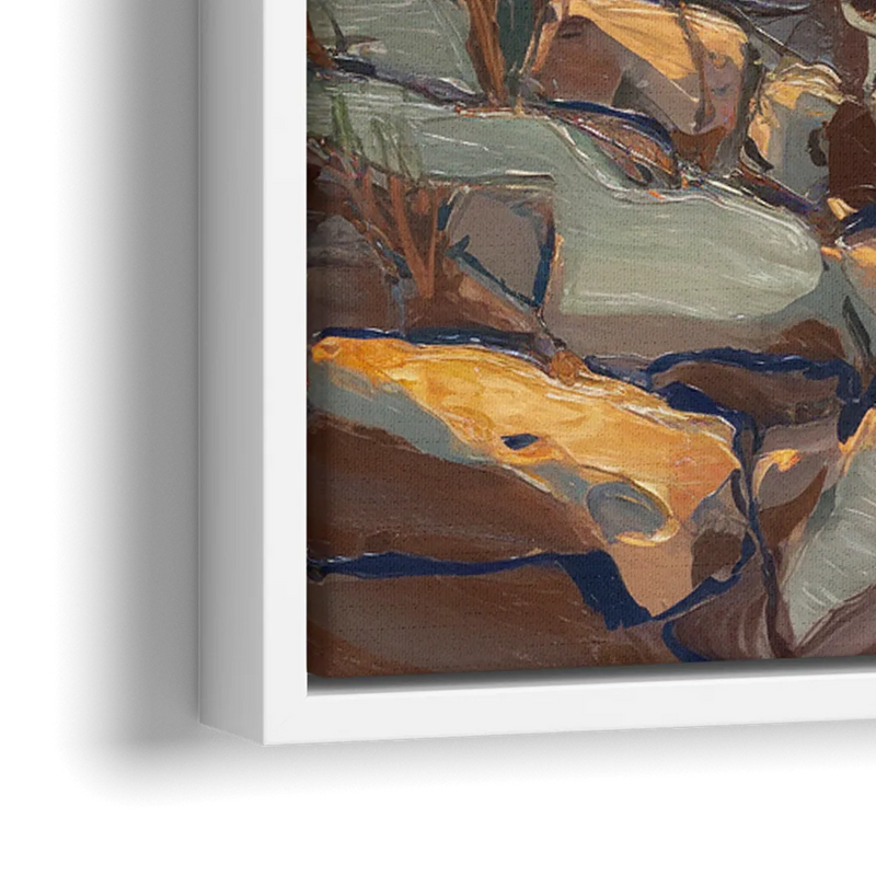 Chesapeake Scenic Horizons - Close-Up White Frame Canvas