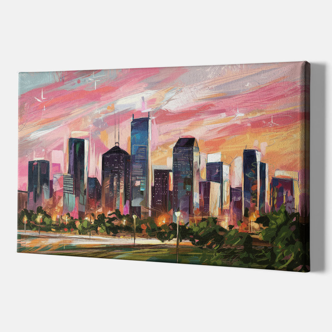 Houston Texas Pride - Canvas Wall Art Indoor