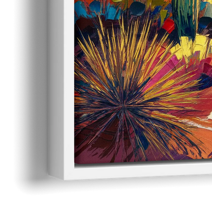 Chandler Vibrant Southwest - Close-Up White Frame Canvas