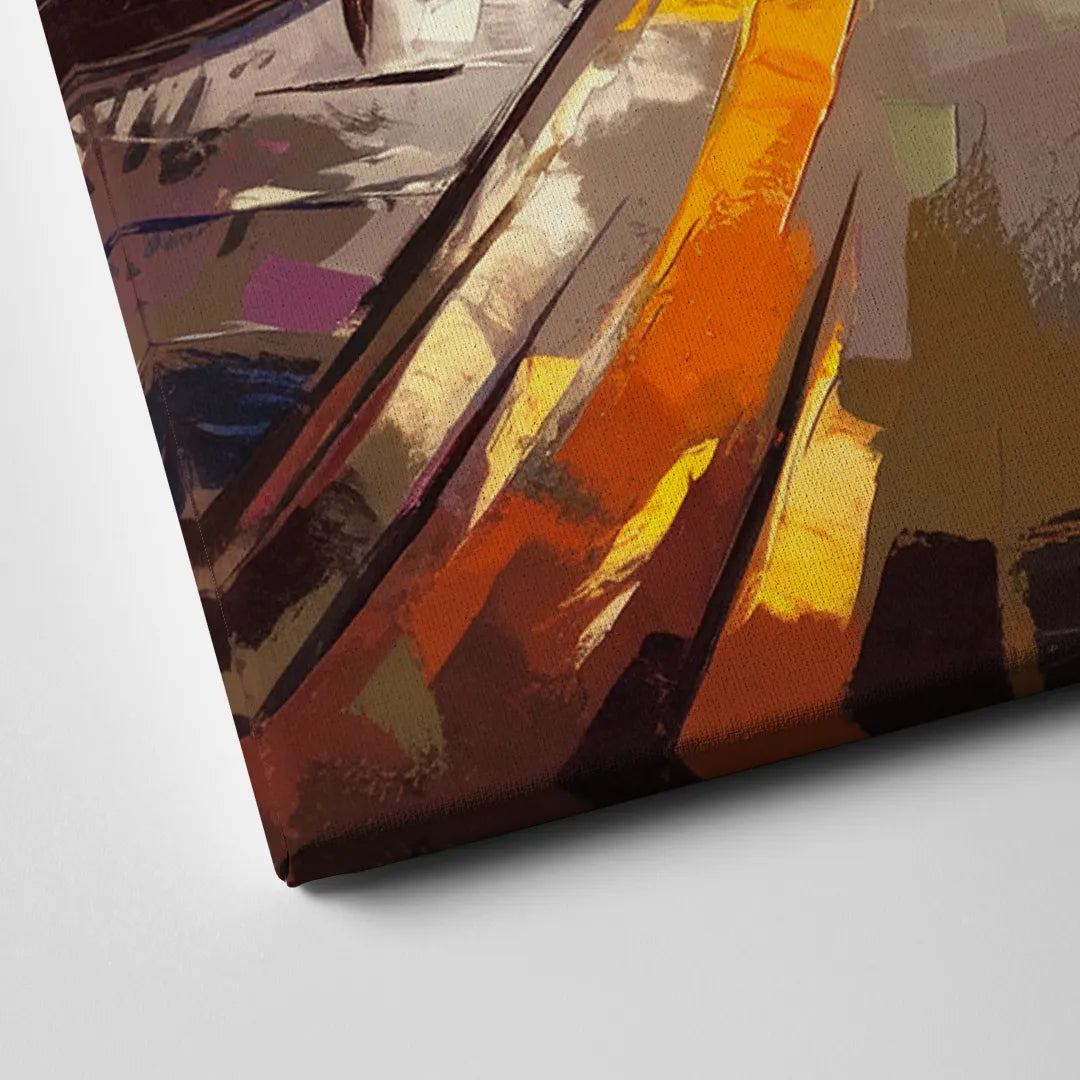 San Diego Historic Gaslamp District Canvas Close Up