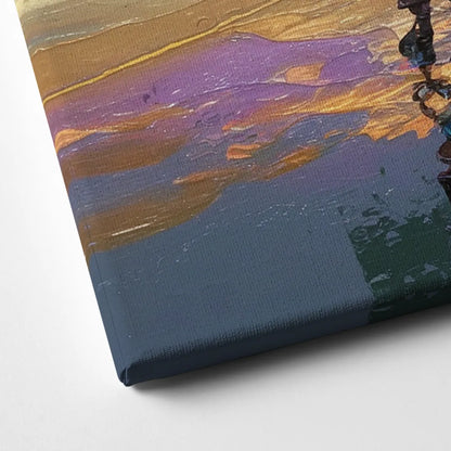 Tacoma Waterfront Sunset Canvas Close Up