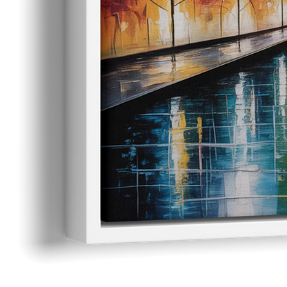 Montreal Fireworks Festival - Close-Up White Frame Canvas