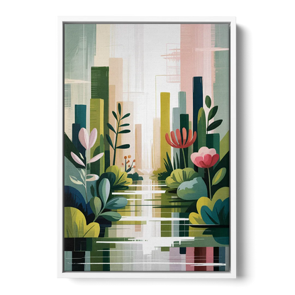 VanDusen Botanical Garden - White Frame Canvas