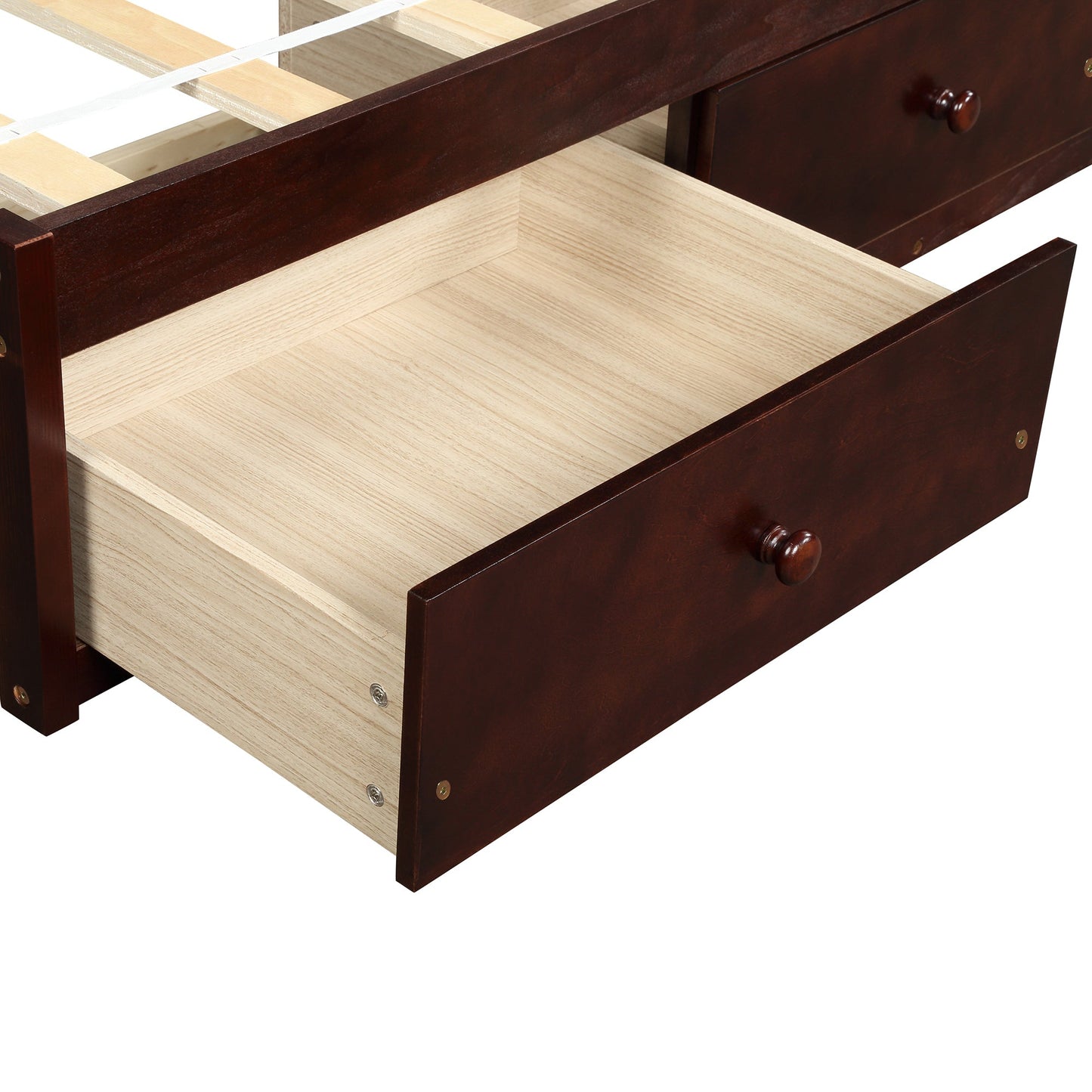 Twin Platform Bed with Storage – Elegant 3-Drawer Design