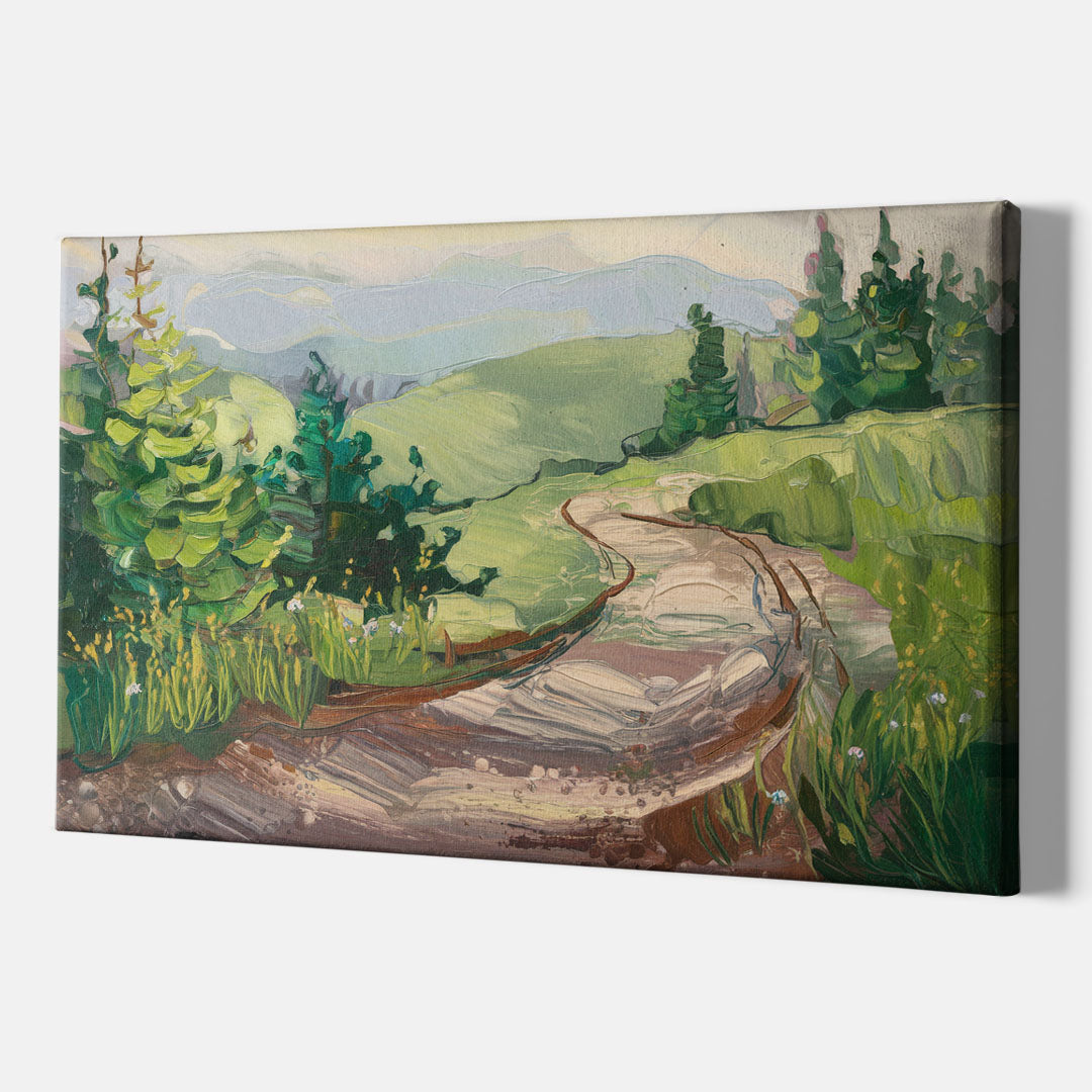 Burlington Green Mountain Trails - Canvas Wall Art Indoor