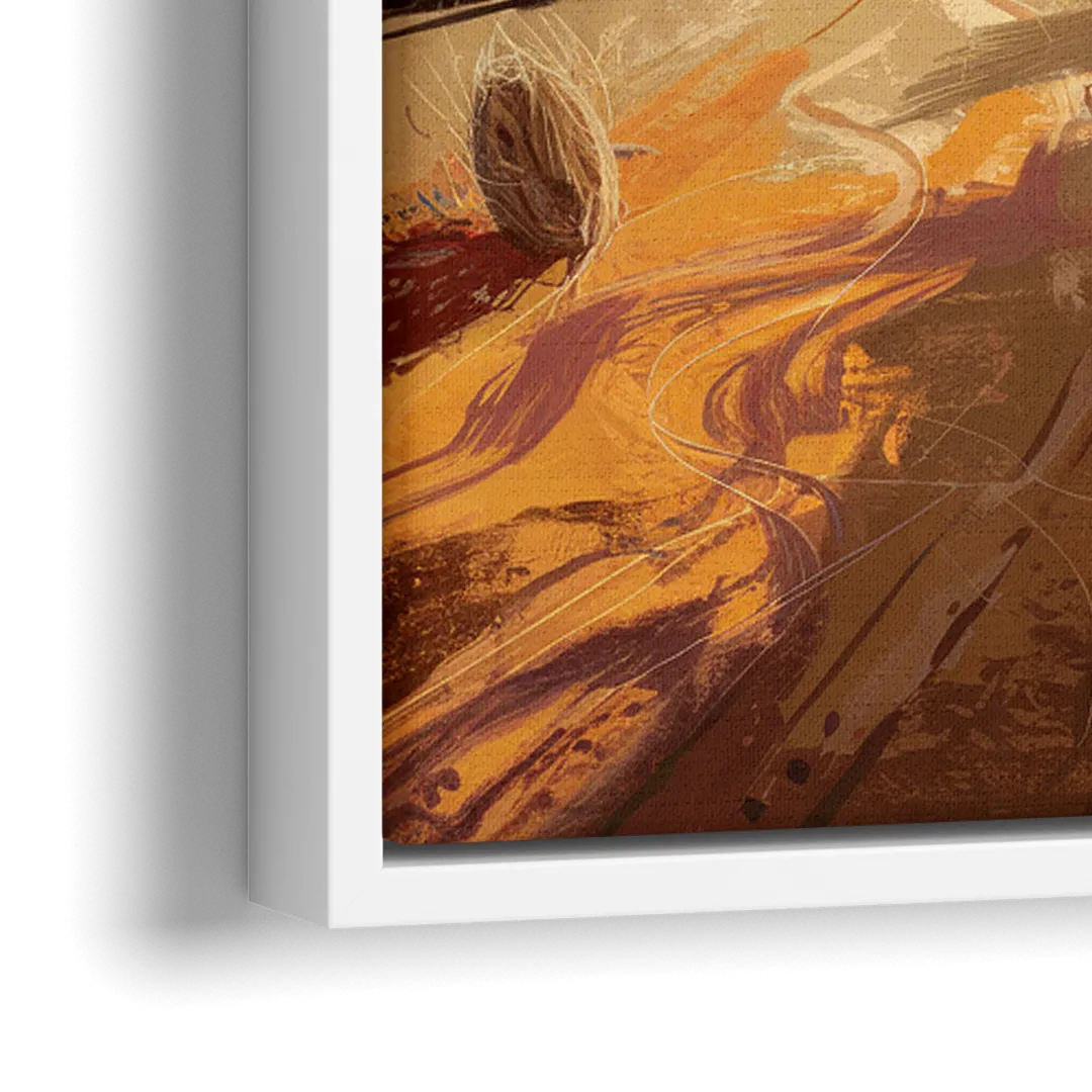 Tombstone Wild West Vibes - Close-Up White Frame Canvas