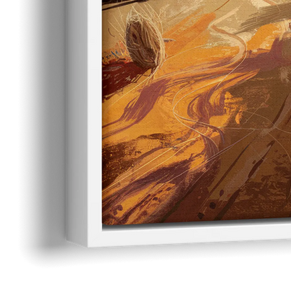 Tombstone Wild West Vibes - Close-Up White Frame Canvas