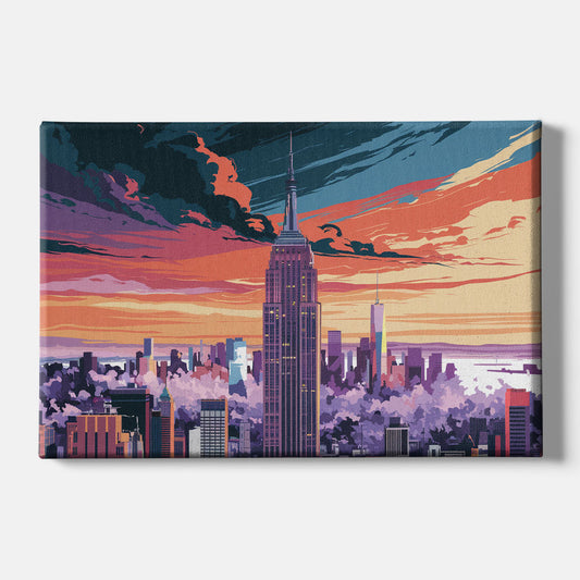 New York City Empire State Building - Canvas Wall Art