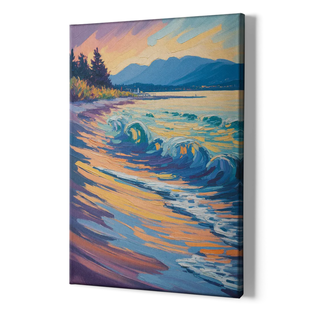 Kitsilano Beach - Canvas Print Art Sides