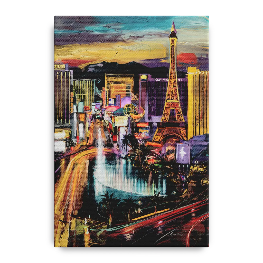Las Vegas Iconic Strip - Canvas Wall Art