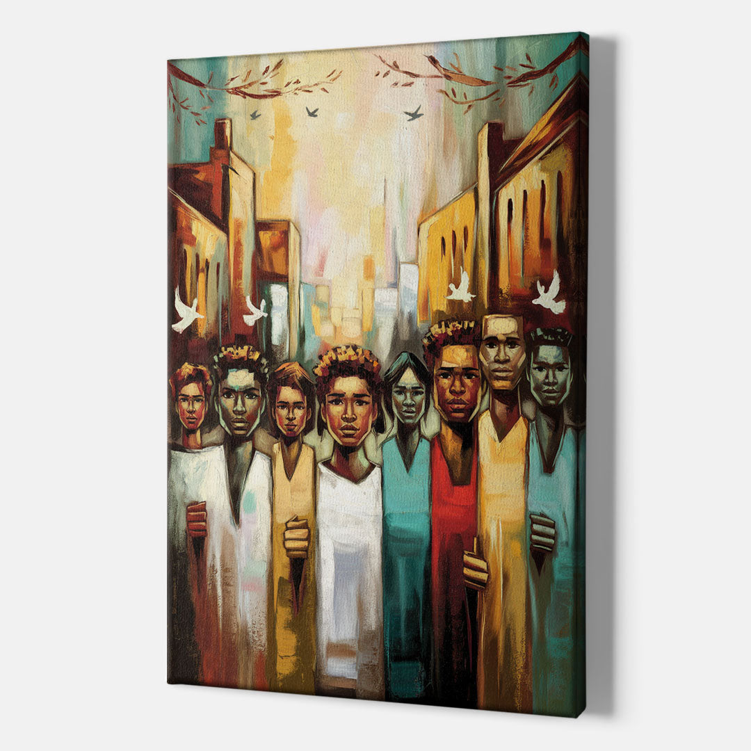 Birmingham Civil Rights District - Canvas Wall Art Indoor