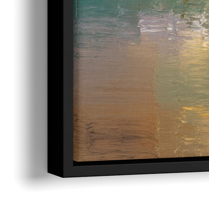 Ashland Sunset Horizon - Close-Up Black Frame Canvas
