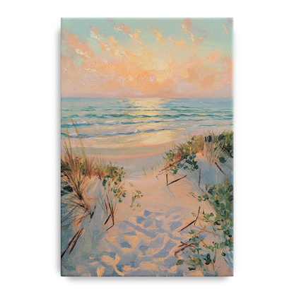 La Jolla Beachfront Serenity - Canvas Wall Art
