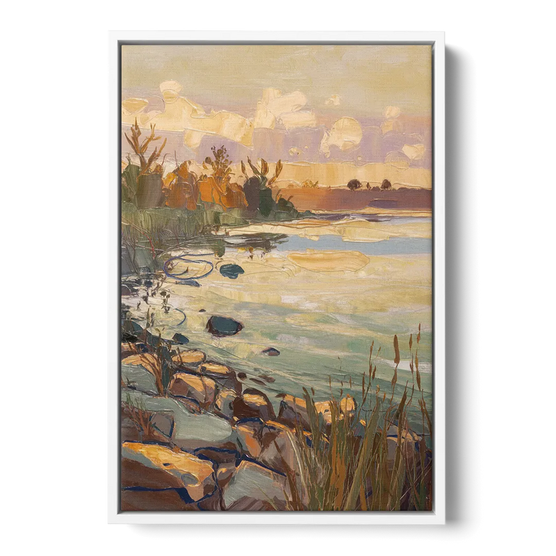 Chesapeake Scenic Horizons - White Frame Canvas