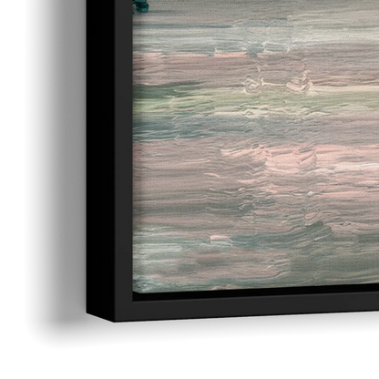 Burlington Lake Champlain Serenity - Close-Up Black Frame Canvas