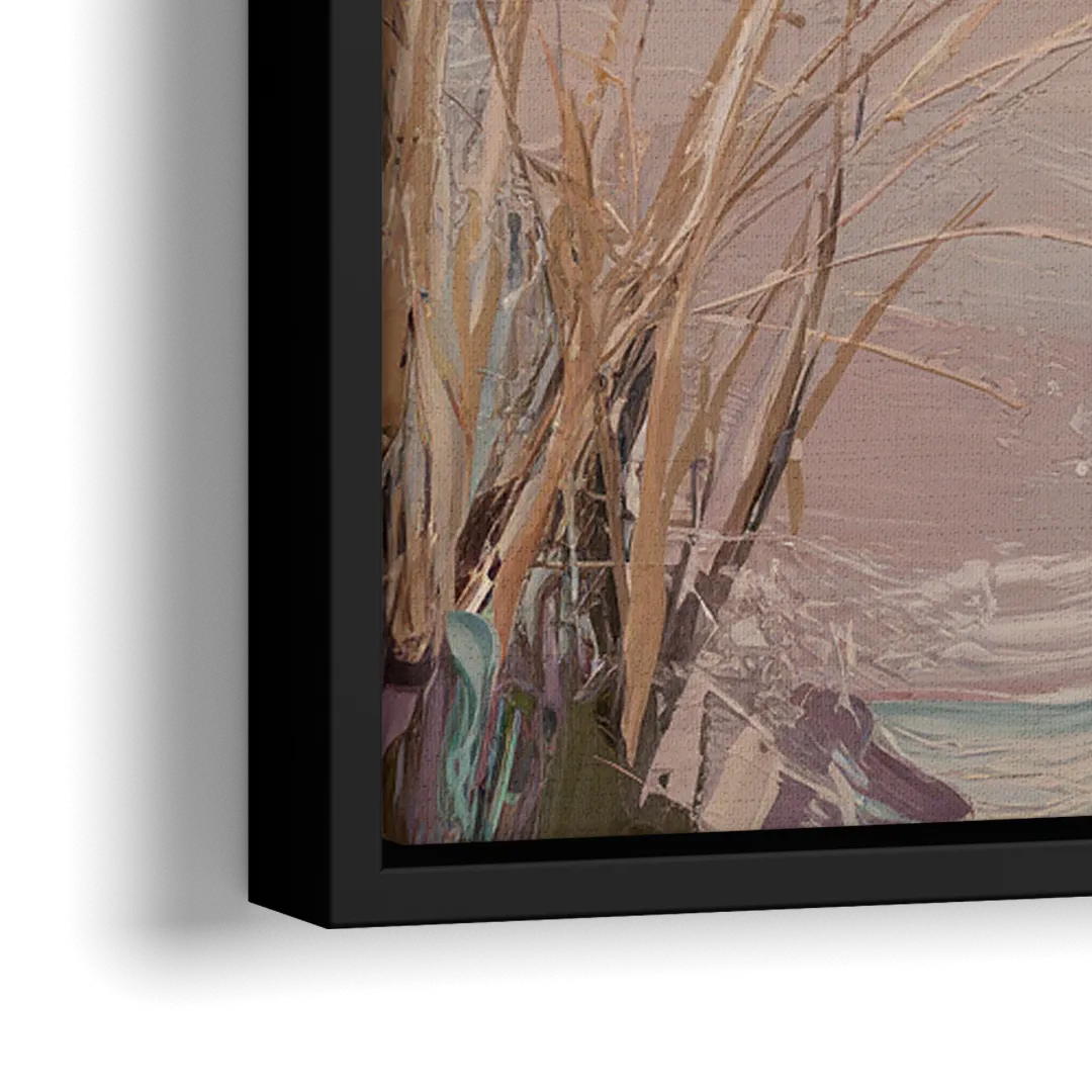 Myrtle Beach Atlantic Breeze - Close-Up Black Frame Canvas
