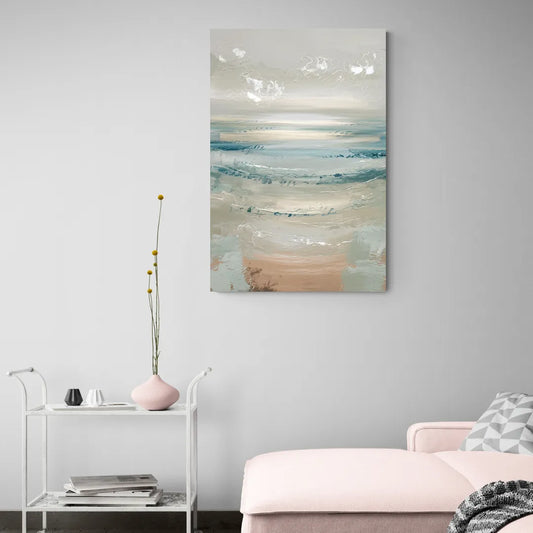 Seaside Blue Horizon - Canvas Wall Art Living Room