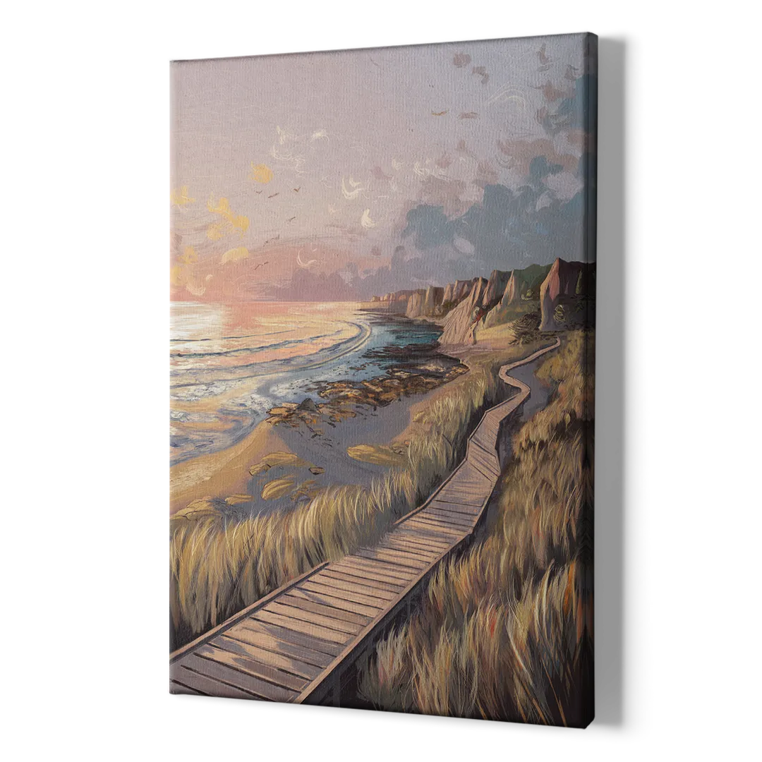 Anchorage Coastal Landscape - Canvas Print Art Sides