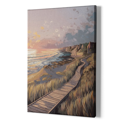 Anchorage Coastal Landscape - Canvas Print Art Sides