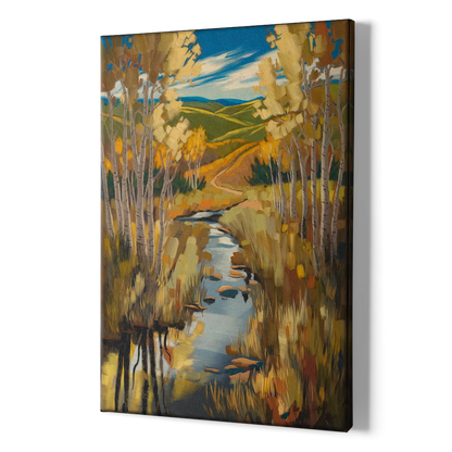 Aspen Nature Escape - Canvas Print Art Sides