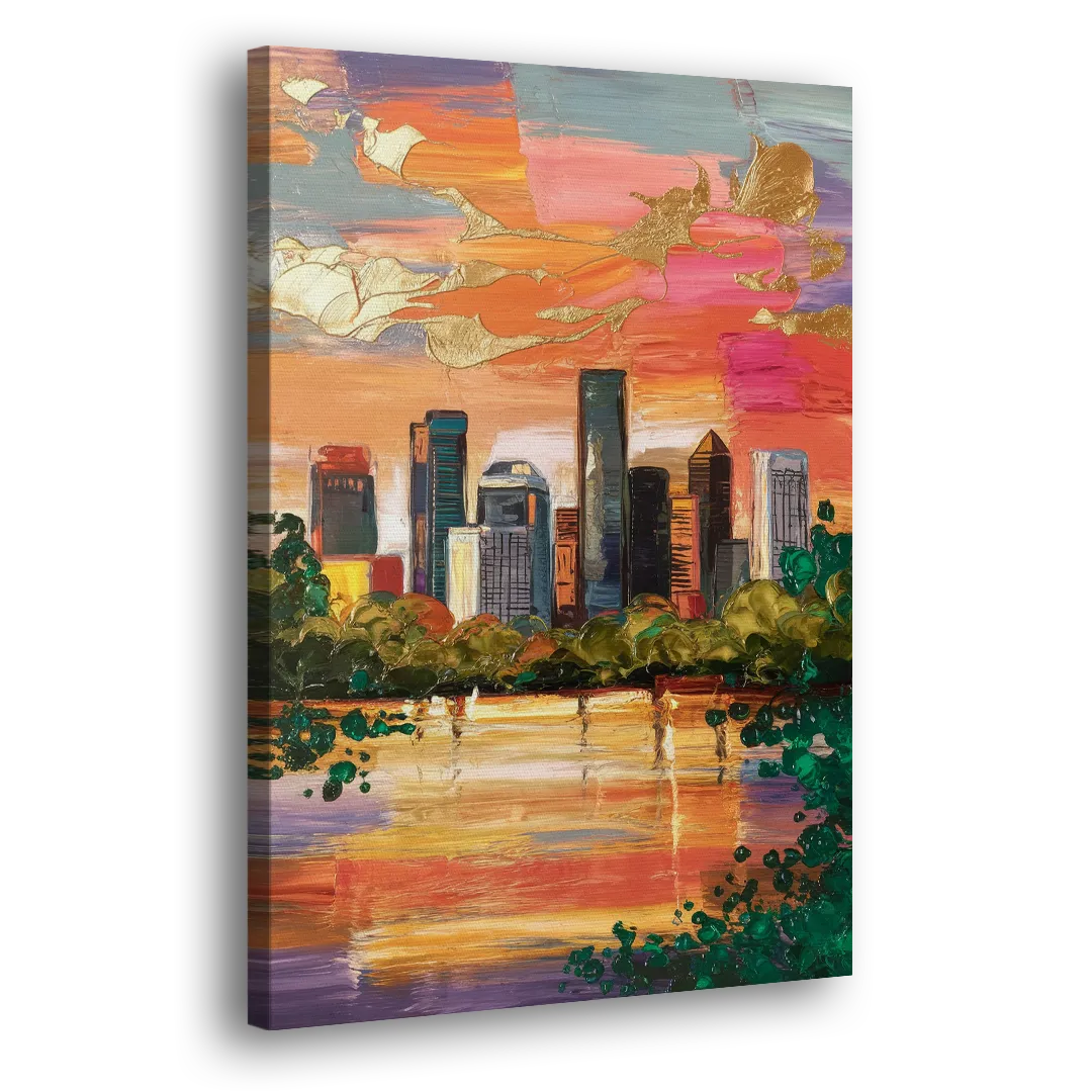 Houston Cultural Essence - Canvas Print Art Sides