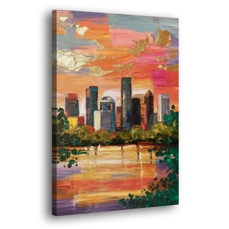 Houston Cultural Essence - Canvas Print Art Sides