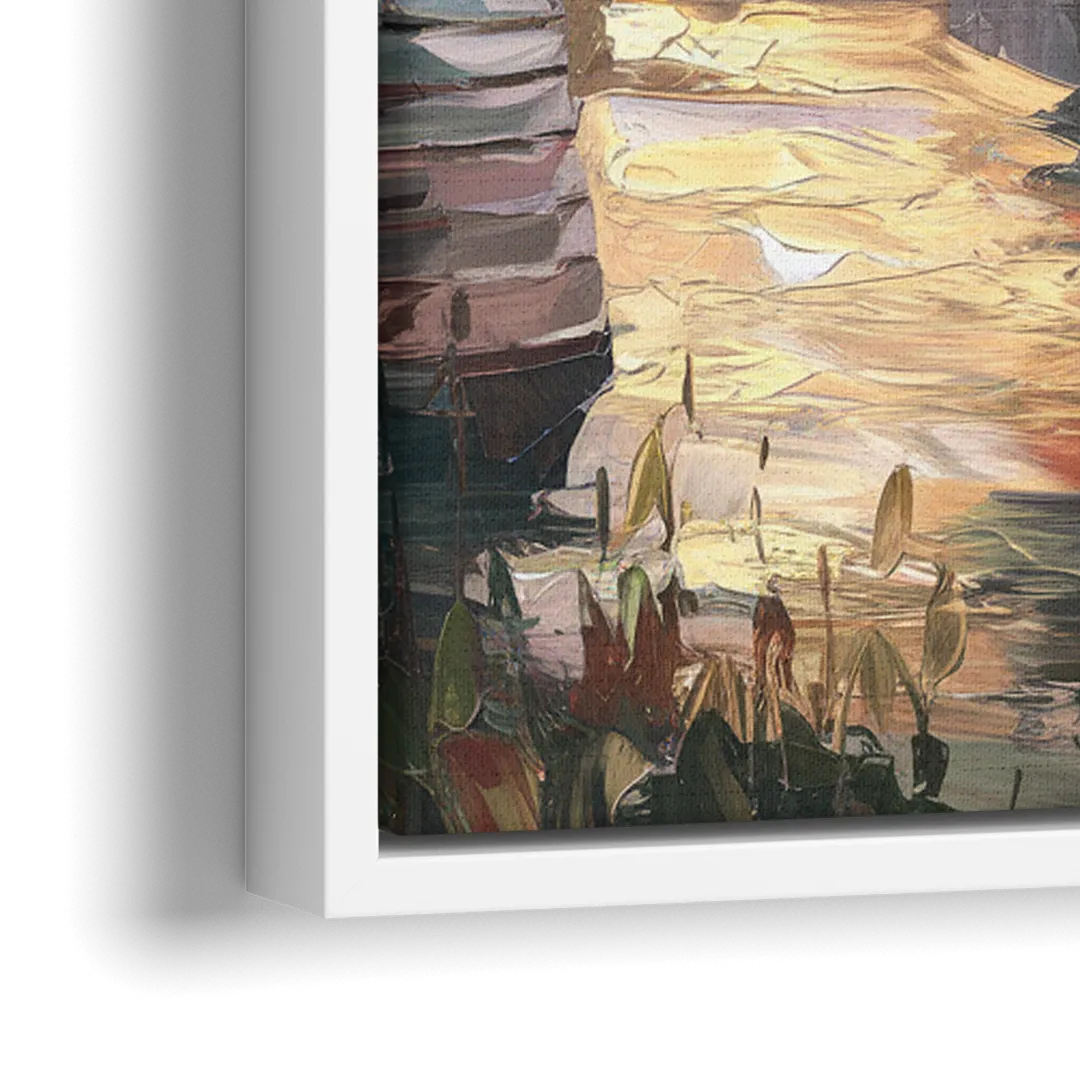 Spokane Historic Landmarks - Close-Up White Frame Canvas