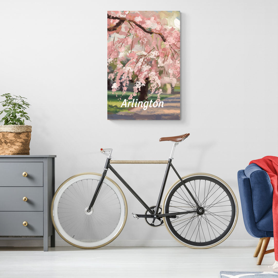 Arlington Cherry Blossoms - Canvas Wall Art Living Room