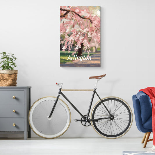 Arlington Cherry Blossoms - Canvas Wall Art Living Room