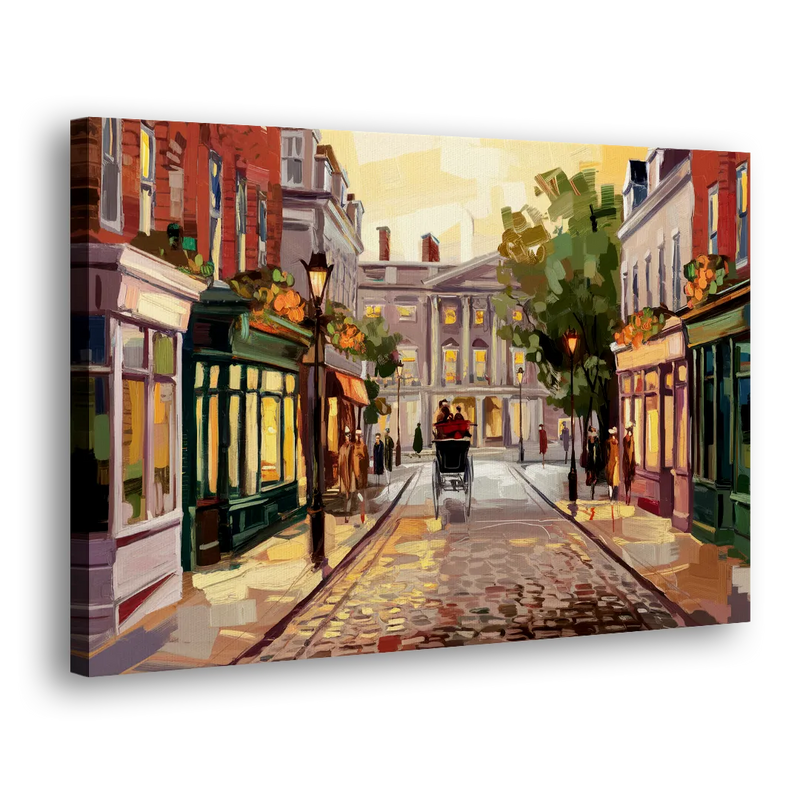 Lancaster Historic Downtown - Canvas Print Art Sides