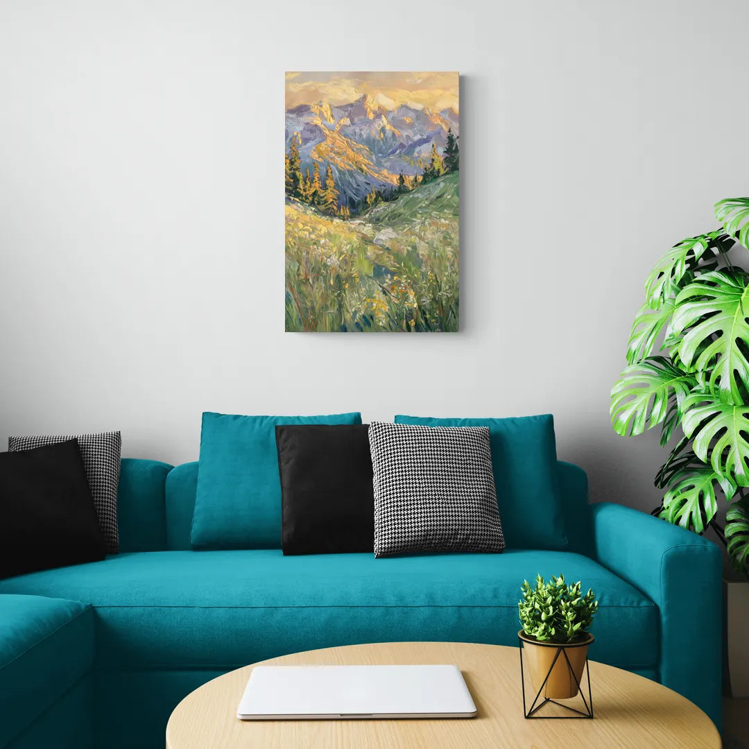Vail Rocky Mountain View - Canvas Wall Art Living Room