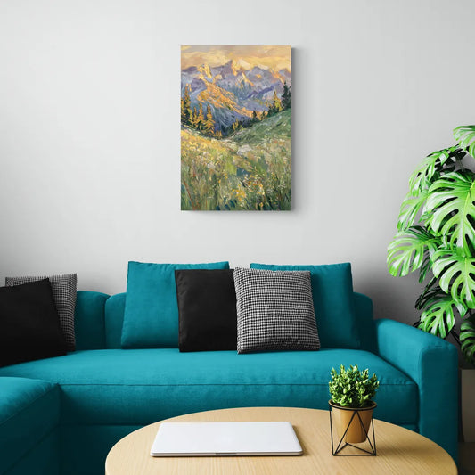 Vail Rocky Mountain View - Canvas Wall Art Living Room