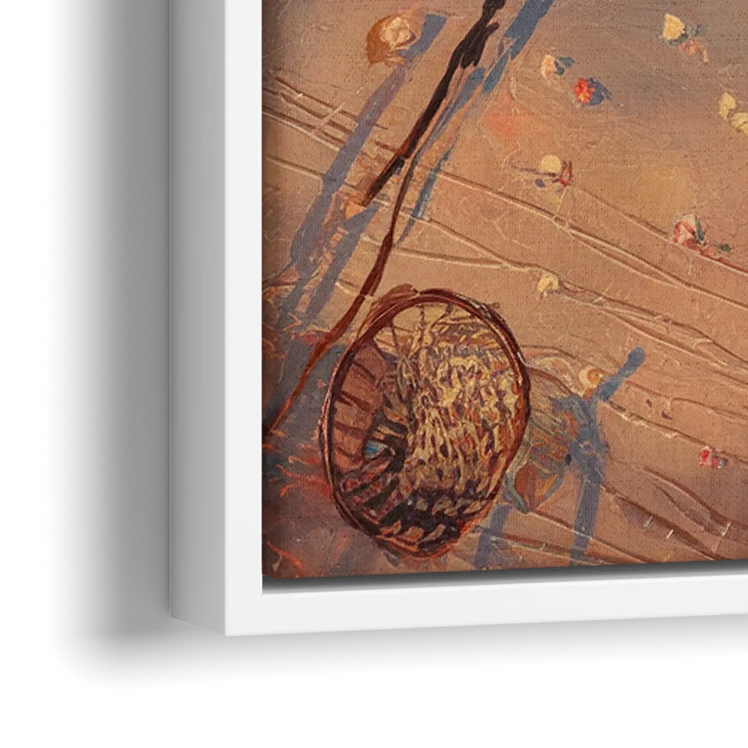 Corpus Christi Fishing Pier - Close-Up White Frame Canvas