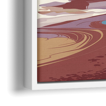 San Francisco Coastal Beauty - Close-Up White Frame Canvas