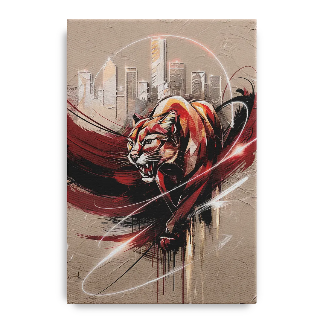 Houston Cougars Passion - Canvas Wall Art