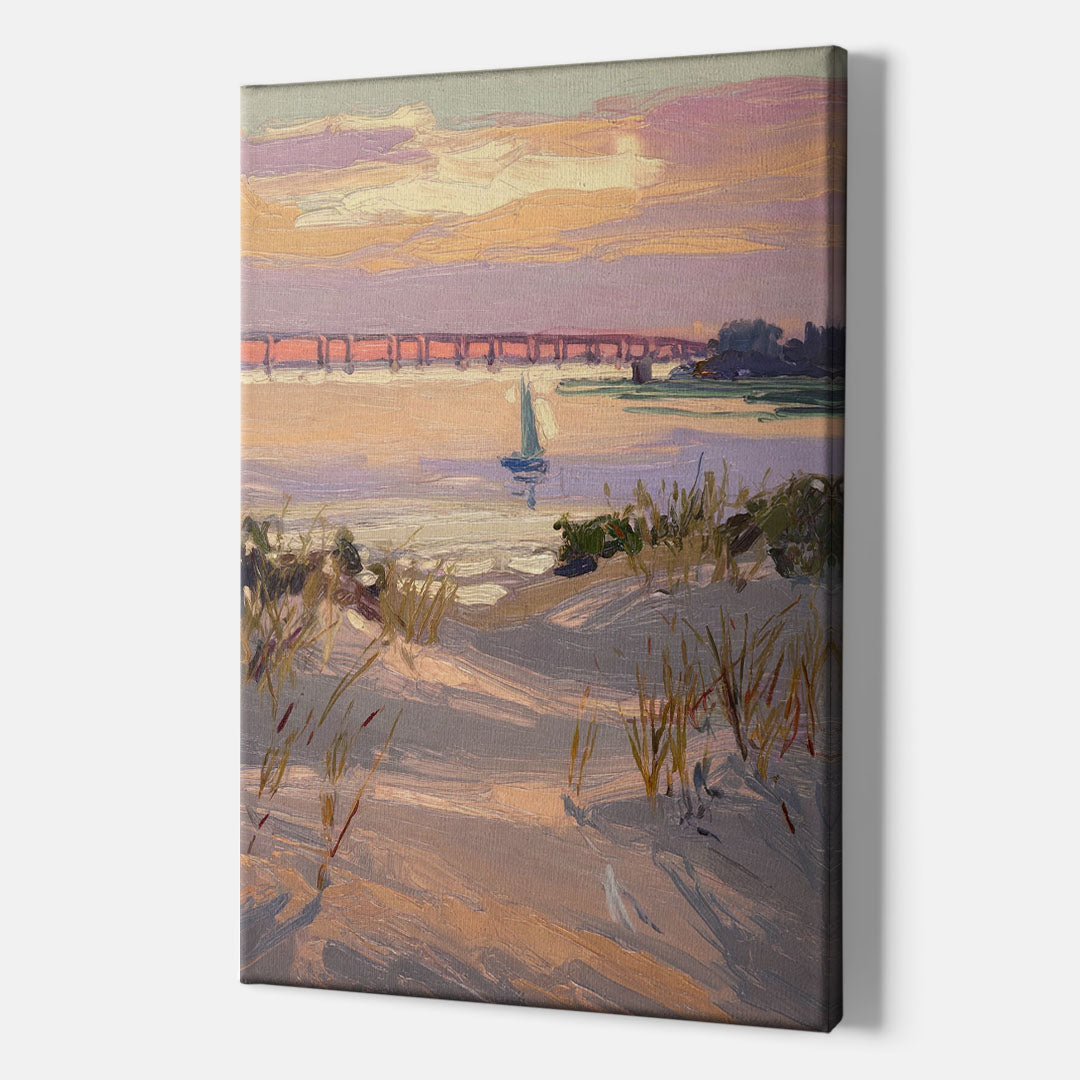 Virginia Beach Chesapeake Bay Views - Canvas Wall Art Indoor