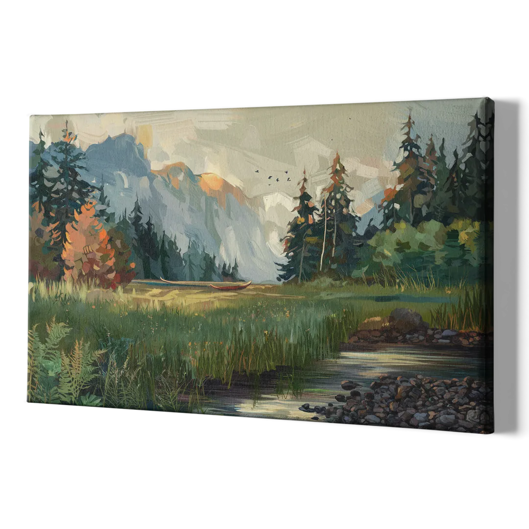 Eugene Pacific Northwest Style - Canvas Print Art Sides