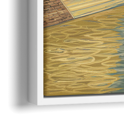 Richmond Urban Landmarks - Close-Up White Frame Canvas