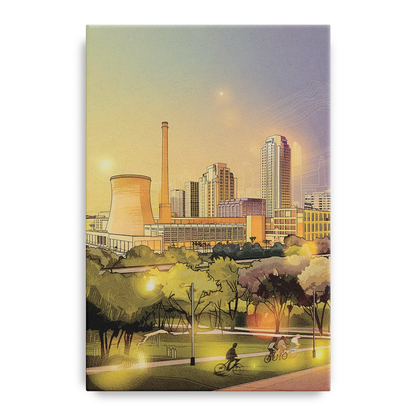 Austin Seaholm District - Canvas Wall Art