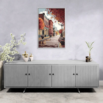 Ashland Historic Downtown - Living Room White Frame Canvas