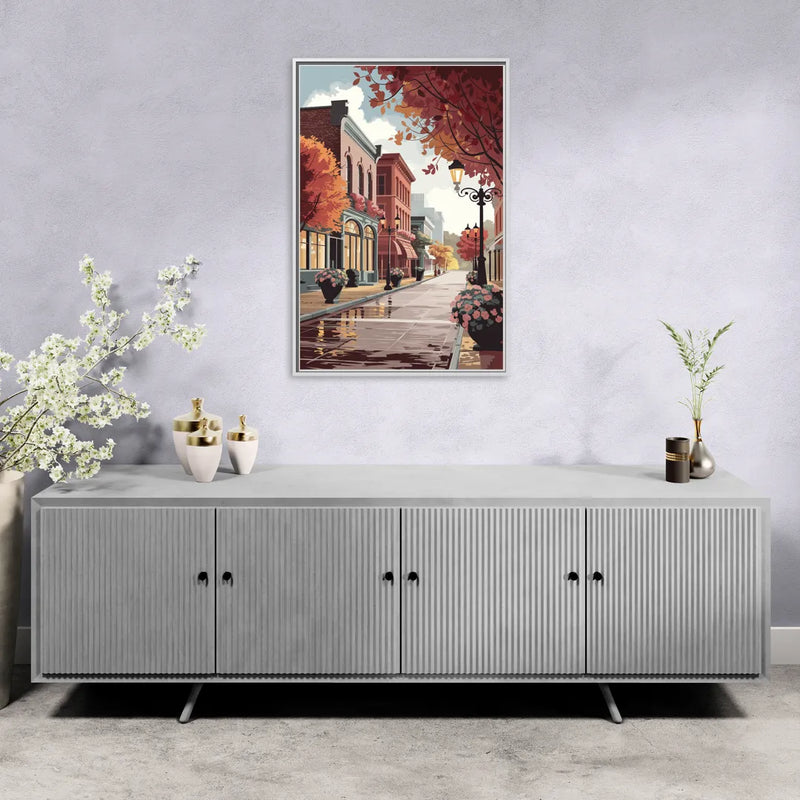 Ashland Historic Downtown - Living Room White Frame Canvas