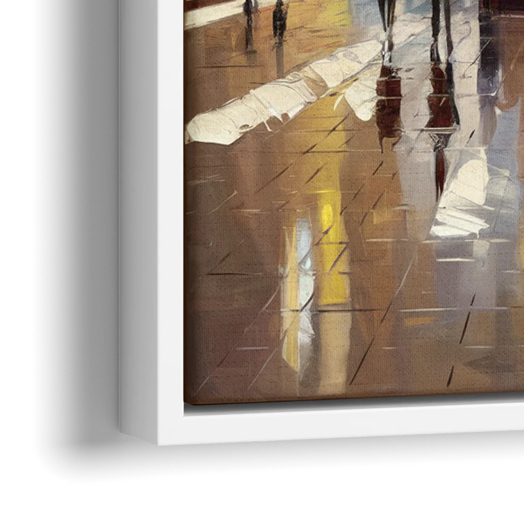 New York City Grand Central Station - Close-Up White Frame Canvas