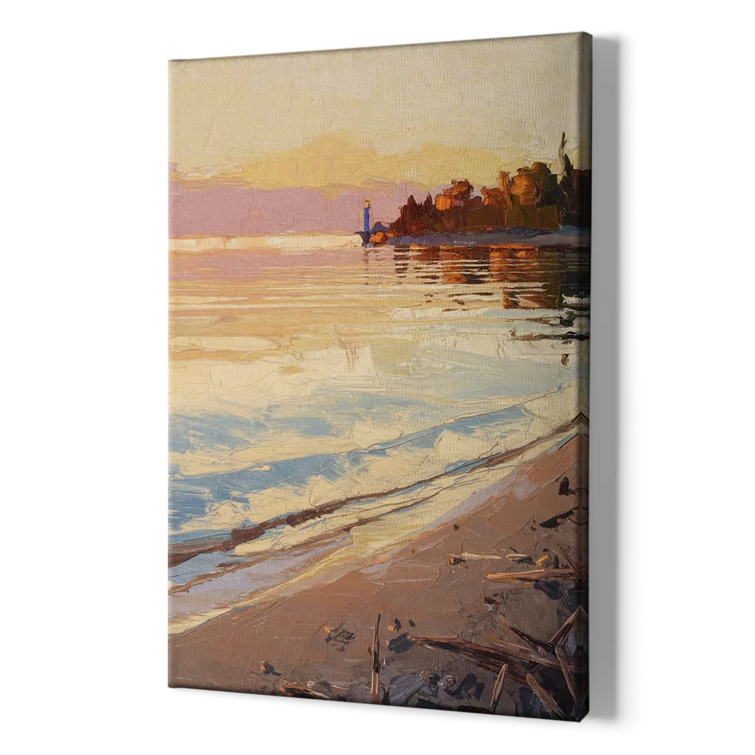 Traverse City Grand Traverse Bay - Canvas Print Art Sides