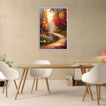 Ontario Nature Scenes - Living Room White Frame Canvas