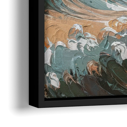 Sitka Coastal Horizon - Close-Up Black Frame Canvas